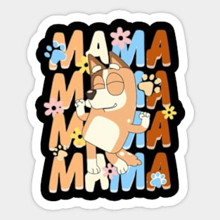 Bluey mum bluey mama mothers day bluey mum Sticker